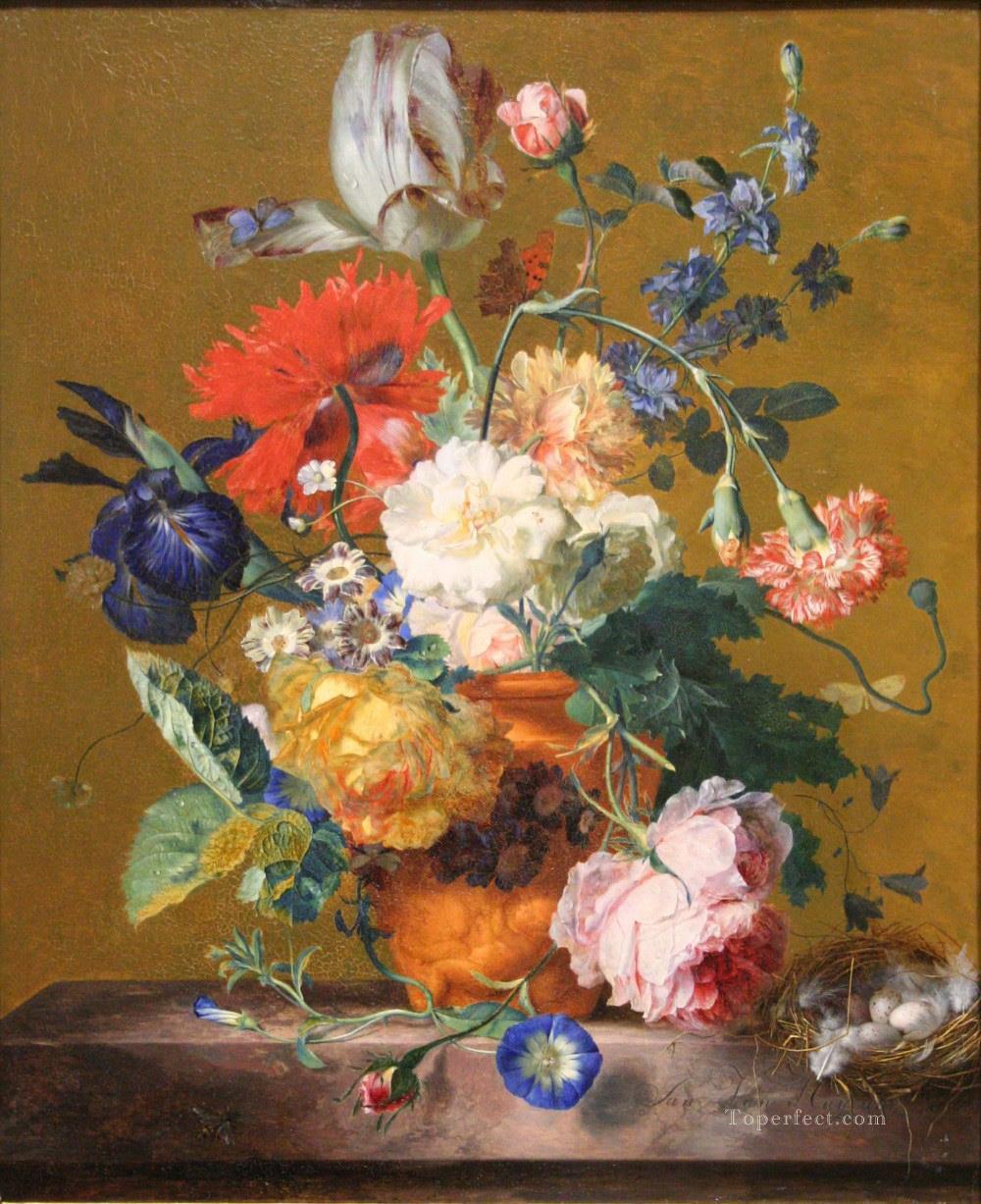 Bouquet of Flowers Jan van Huysum classical flowers Oil Paintings